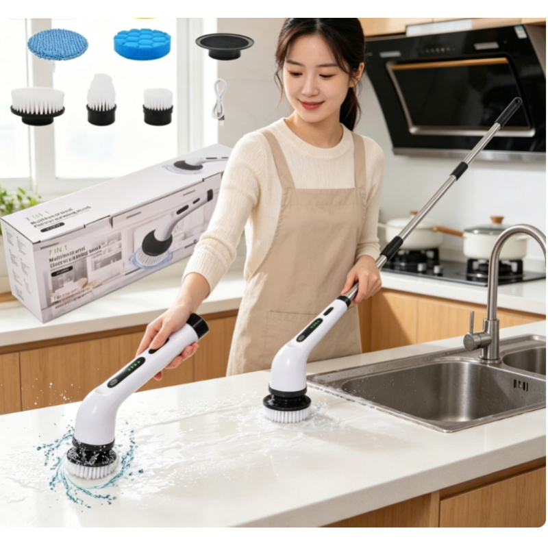 Plunger Toilet - Cordless Electric Spin Scrubber, Multipurpose Household