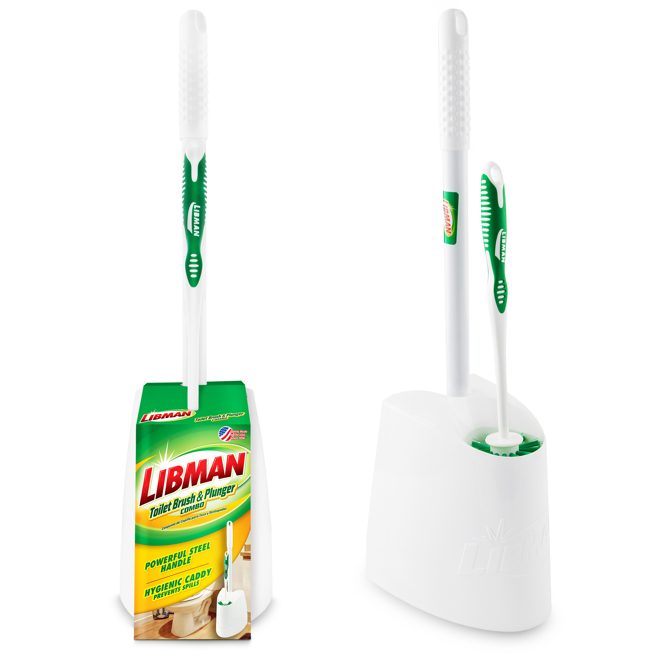 Plunger Toilet - Toilet brush and plunger set with