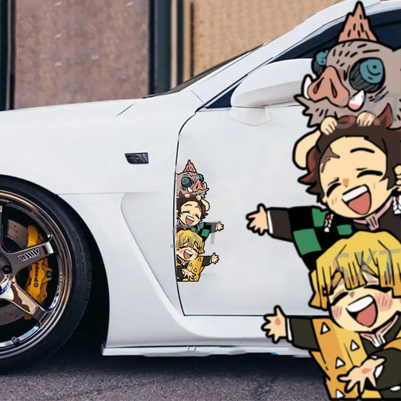 Home Bathroom Accessories - Cartoon Anime Demon Slayer Waterproof Car