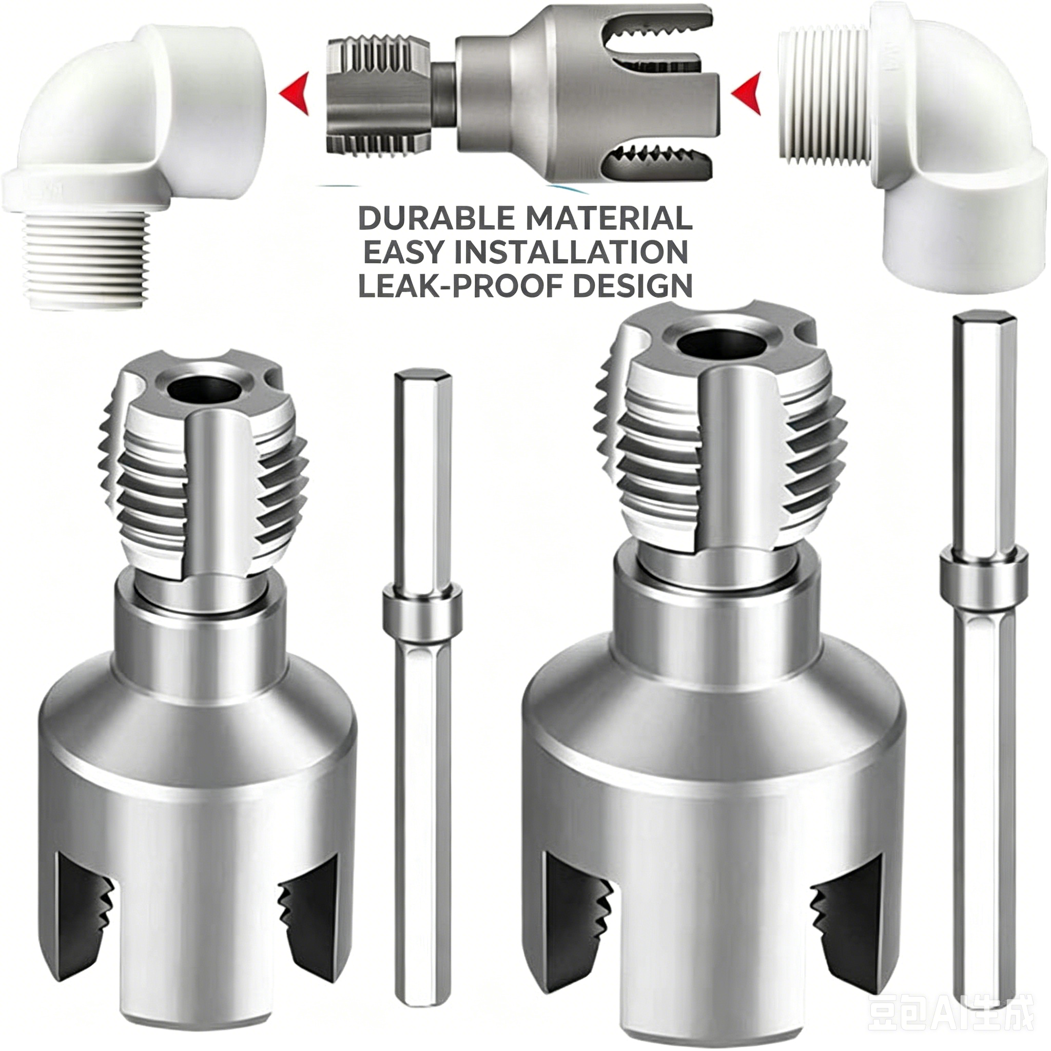 Home Bathroom Remodel Diy - PVC Pipe Thread Cutting Tool Kit