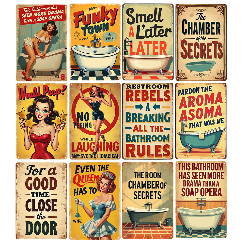 Funny Bathroom Rules Vintage M – Home Bathroom Ideas Bewertung und Preis