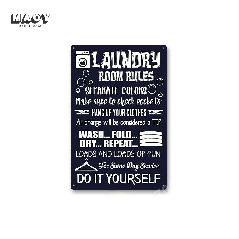 Slogan Metal Tin Sign Laundry  – Home Bathroom Furniture Bewertung und Preis
