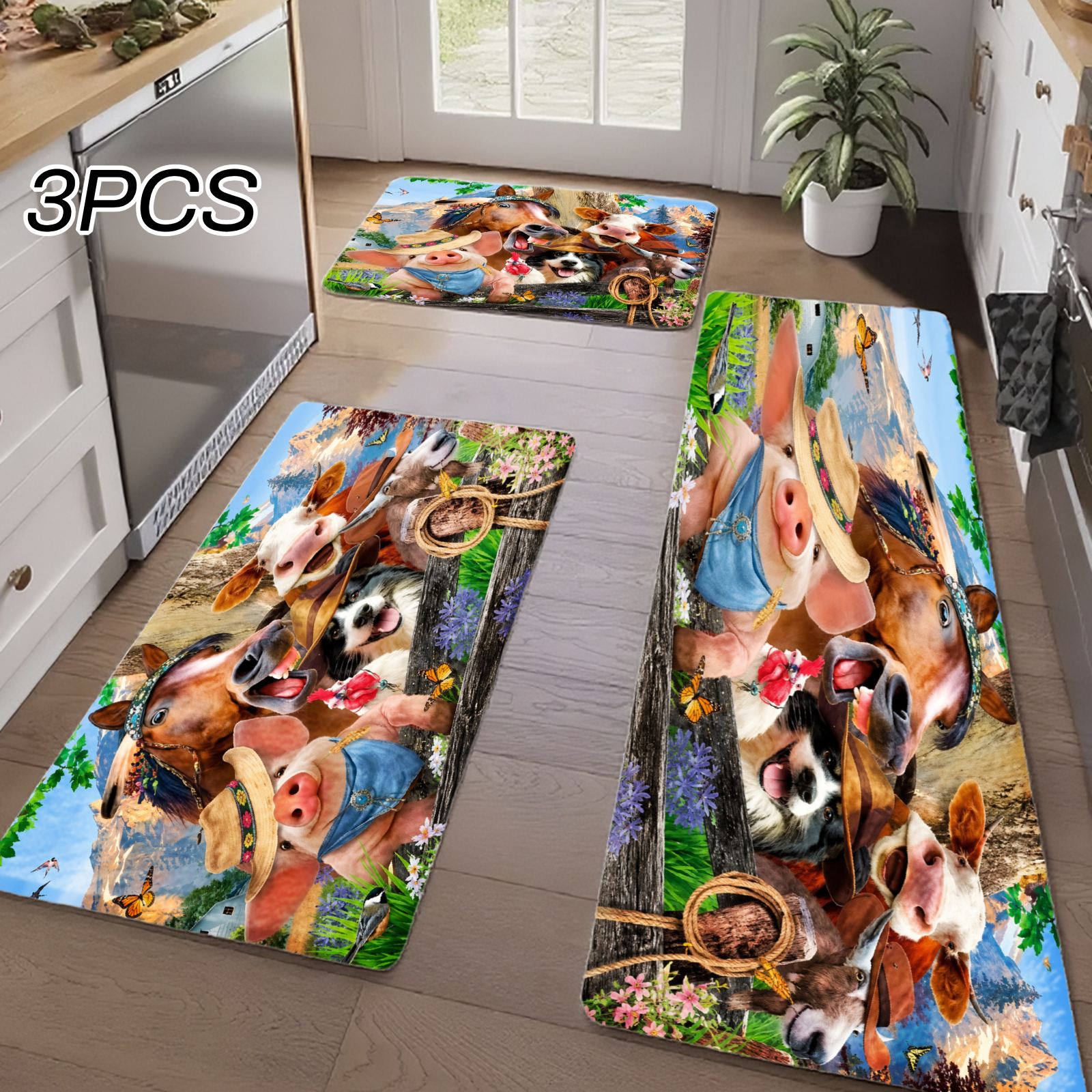 3PCS Kitchen Rugs,Home Decorat – Home Bathroom Scene Bewertung und Preis
