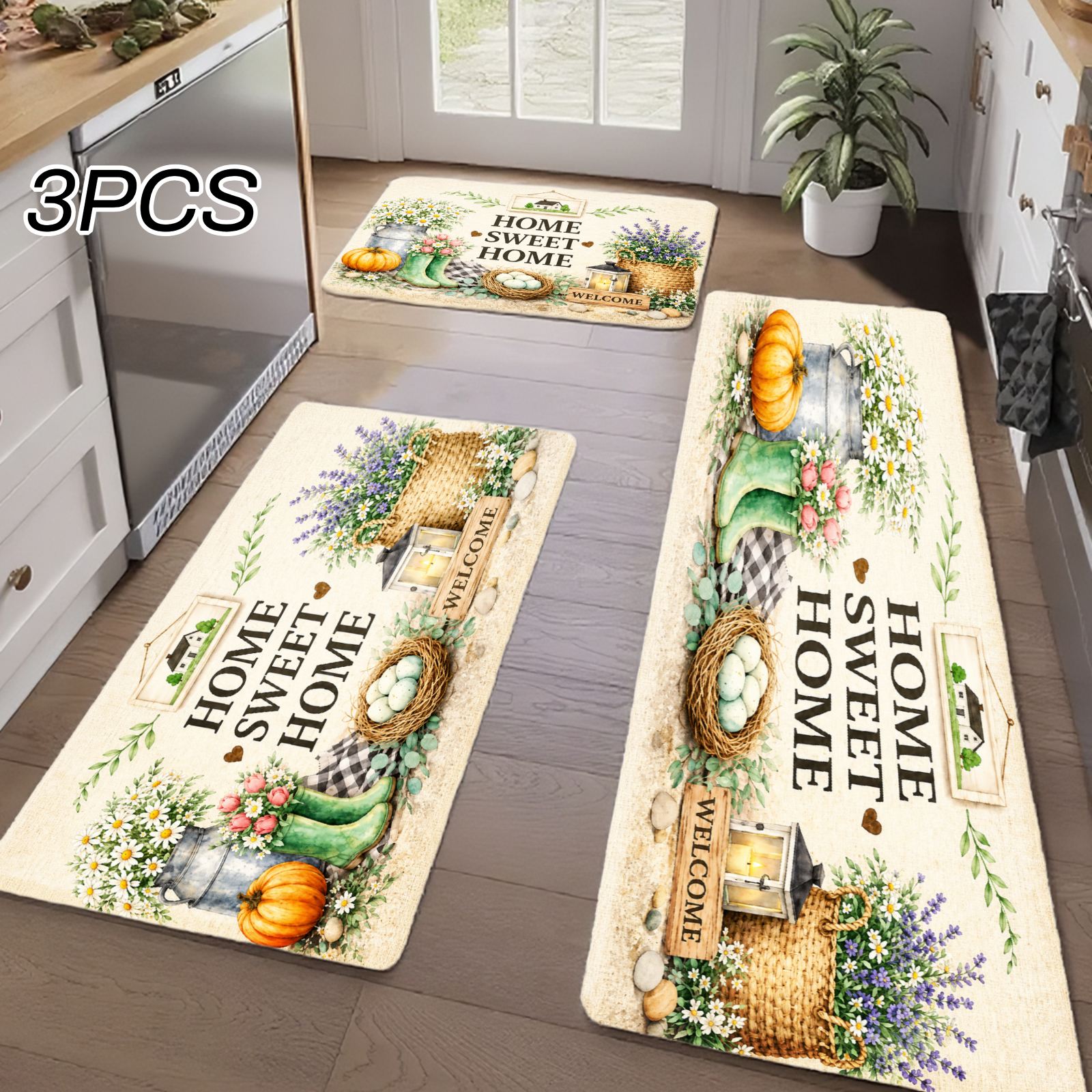 3PC Kitchen Rugs,Home Decorati – Home Bathroom Scene Bewertung und Preis