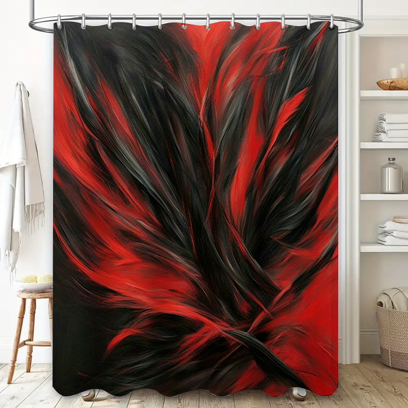 Red and Black Abstract Print S – Home Bathroom Ideas Bewertung und Preis