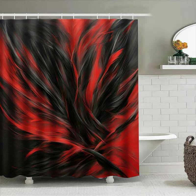 Red and Black Abstract Print S – Home Bathroom Ideas Bewertung und Preis