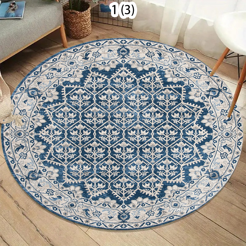 Boho Round Rug Non-Slip Retro  – Home Toilet Bathroom Design Bewertung und Preis