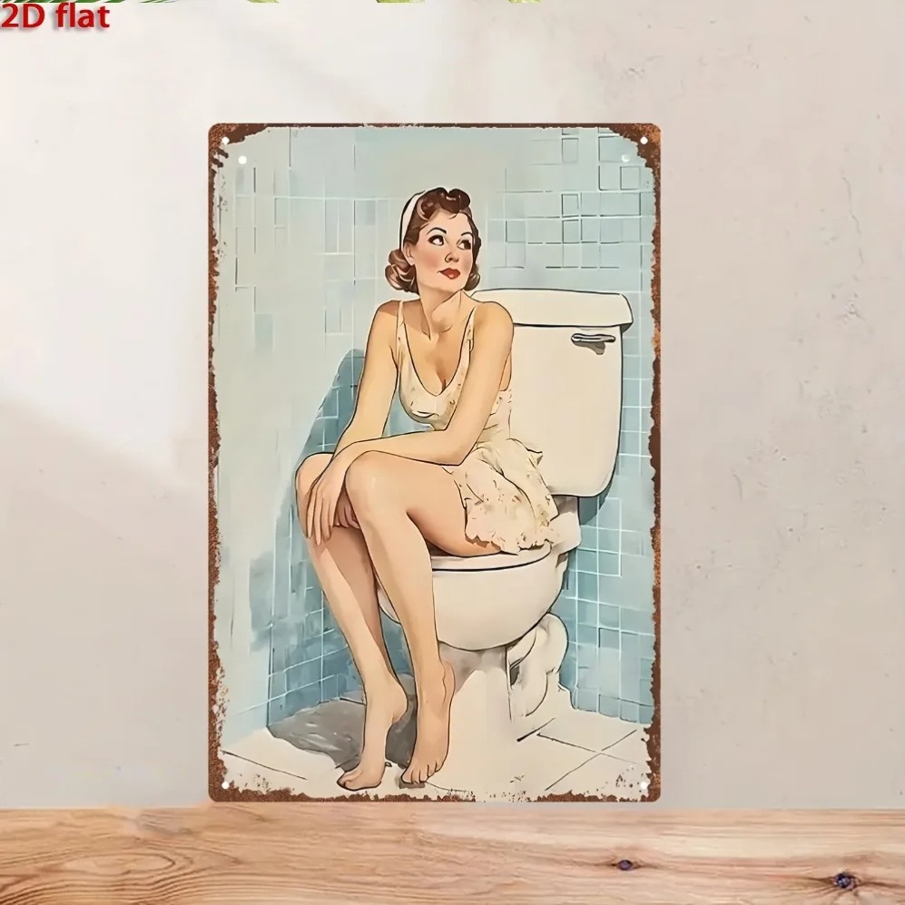 Vintage Bathroom Wall Art, Ret – Home Toilet Bathroom Design Bewertung und Preis