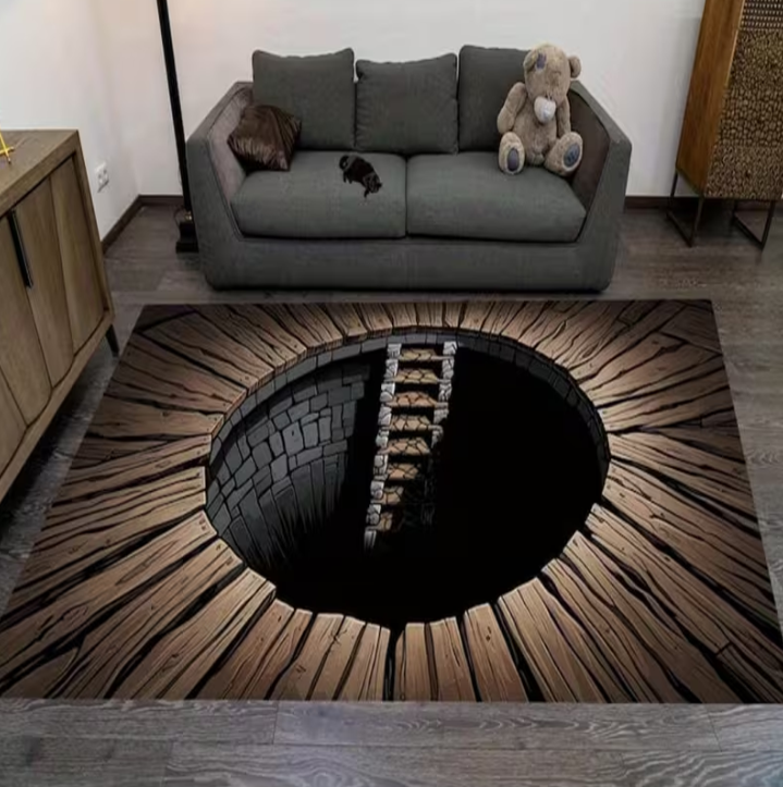 3D Carpet Illusion Design with – Home Goods Bathroom Mats Bewertung und Preis