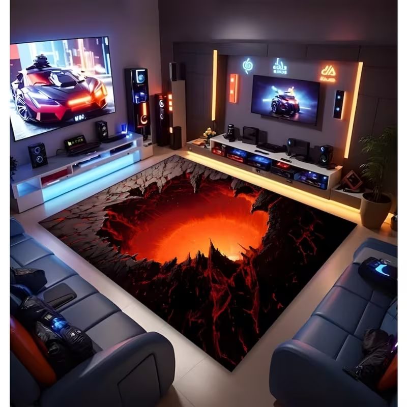3D Carpet Illusion Design with – Home Goods Bathroom Mats Bewertung und Preis