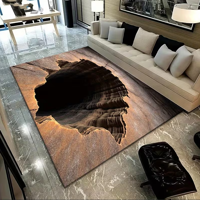 3D Carpet Illusion Design with – Home Goods Bathroom Mats Bewertung und Preis