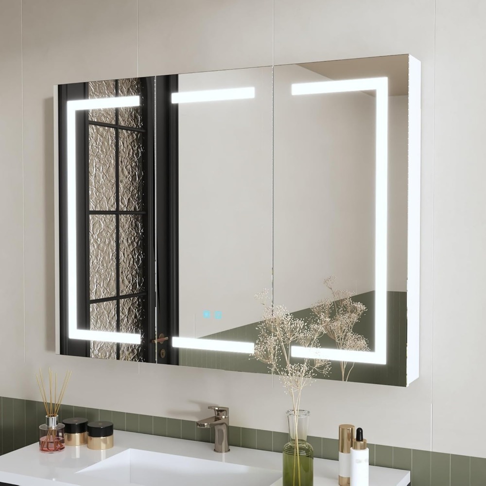 Lighted Medicine Cabinet with  – Home Bathroom Furniture Bewertung und Preis