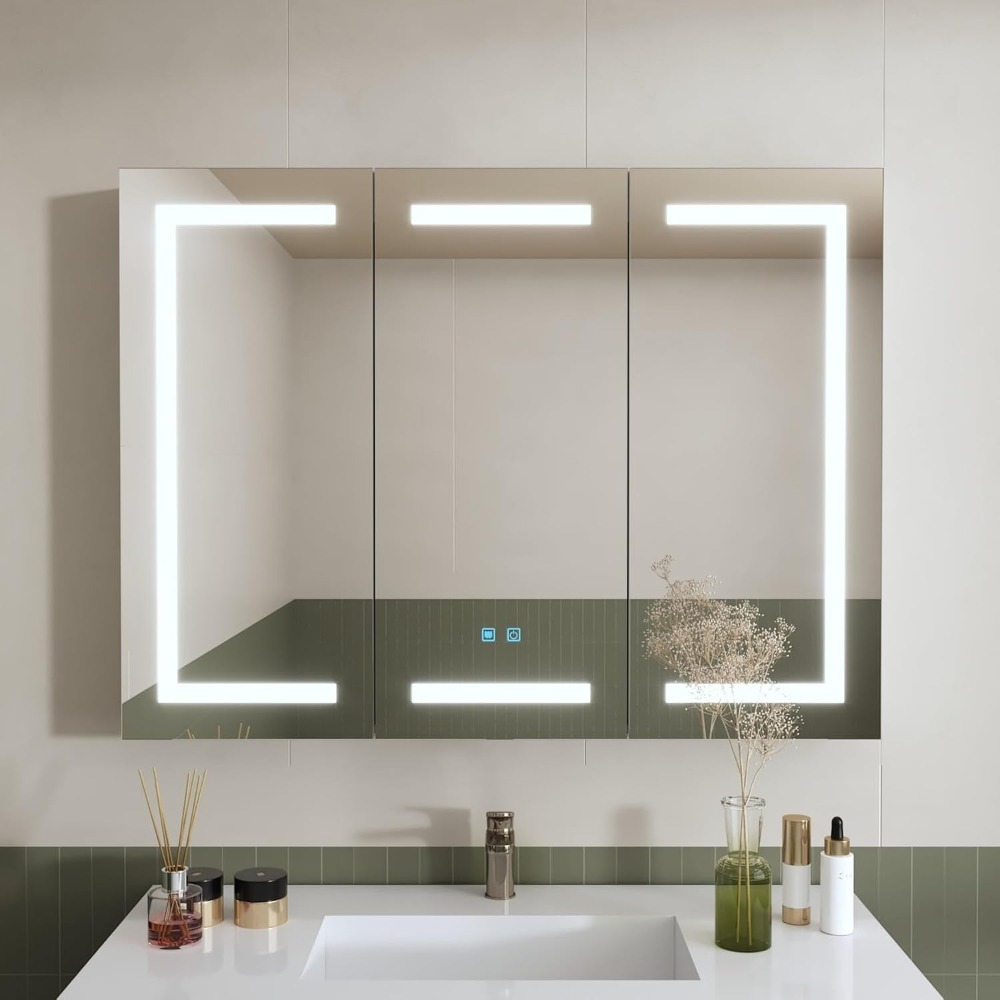 Lighted Medicine Cabinet with  – Home Bathroom Furniture Bewertung und Preis