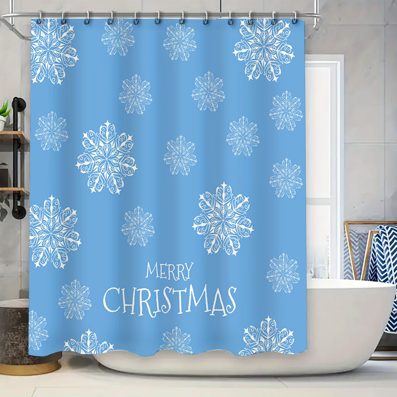 Christmas Shower Curtain Snowf – Home Bathroom Ideas Bewertung und Preis