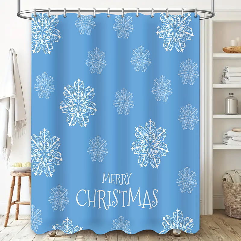 Christmas Shower Curtain Snowf – Home Bathroom Ideas Bewertung und Preis