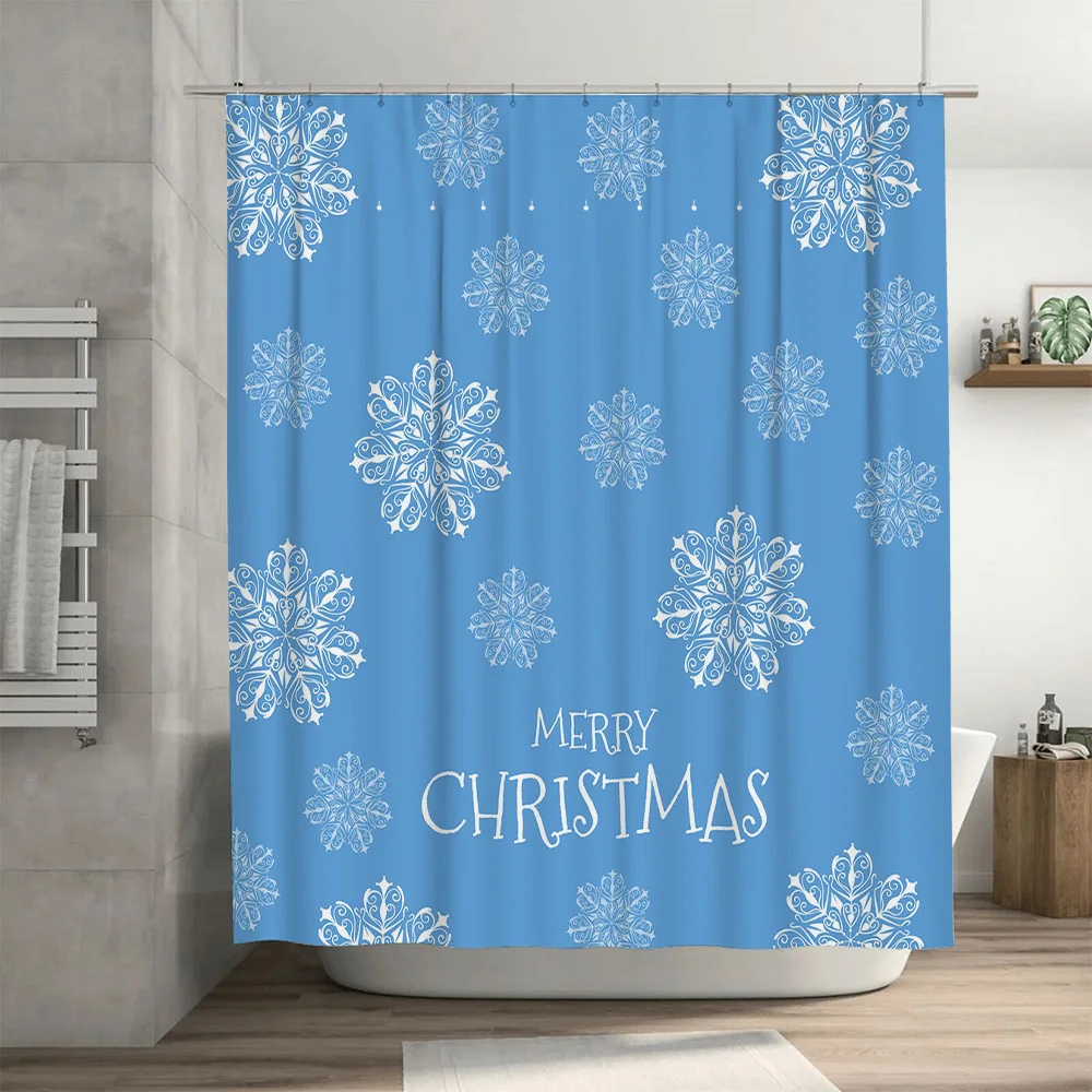 Christmas Shower Curtain Snowf – Home Bathroom Ideas Bewertung und Preis