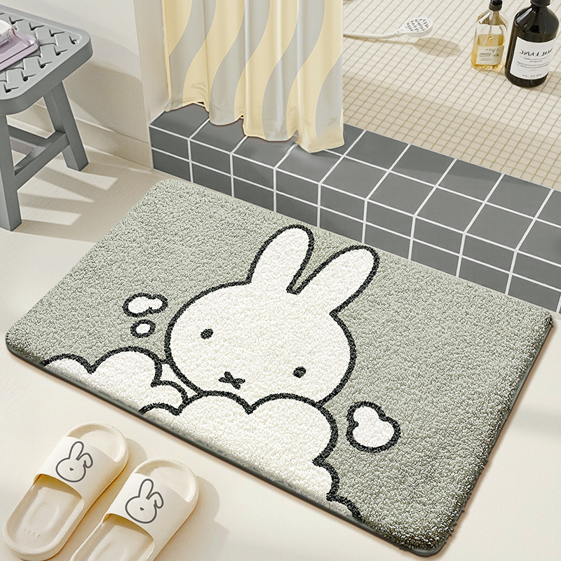Kawaii Miffy Floor Mat Cute Ca – Home Edit Bathroom Bewertung und Preis