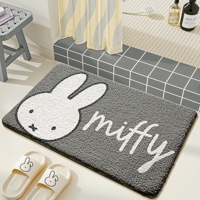 Kawaii Miffy Floor Mat Cute Ca – Home Edit Bathroom Bewertung und Preis