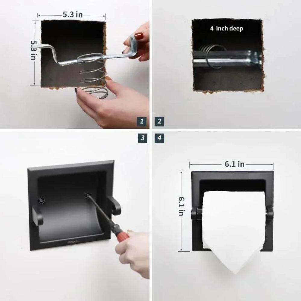 1 Pcs Black Metal Toilet Paper – Toilet Paper Holder Bewertung und Preis