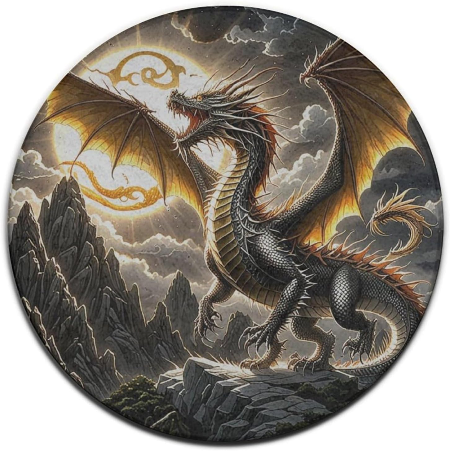 Majestic Dragon Round Rug Fant – Home Bathroom Scene Bewertung und Preis