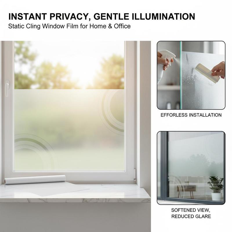 Frosted Window Cover 23.6 in x – Home Bathroom Window Tint Bewertung und Preis
