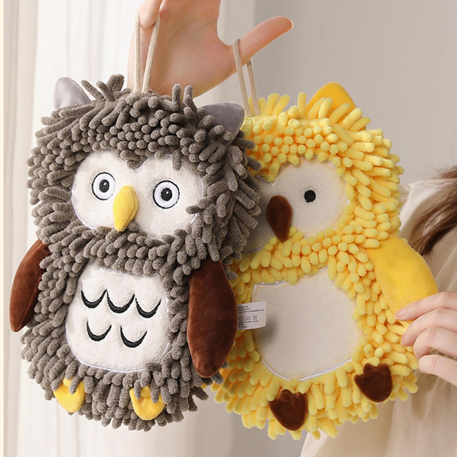 Hand Towel With Loop Owl Desig – Home Bathroom Design Bewertung und Preis