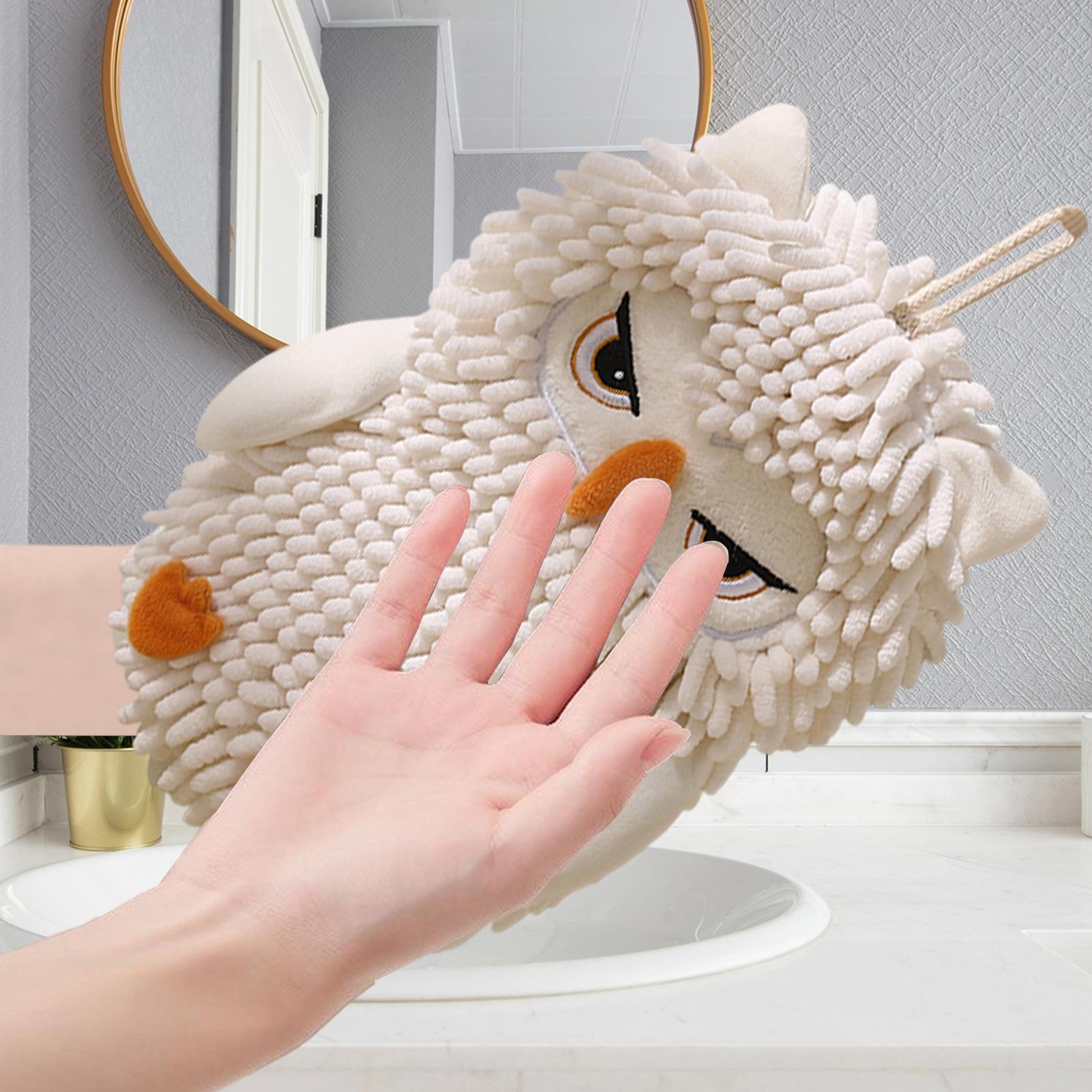 Hand Towel With Loop Owl Desig – Home Bathroom Design Bewertung und Preis