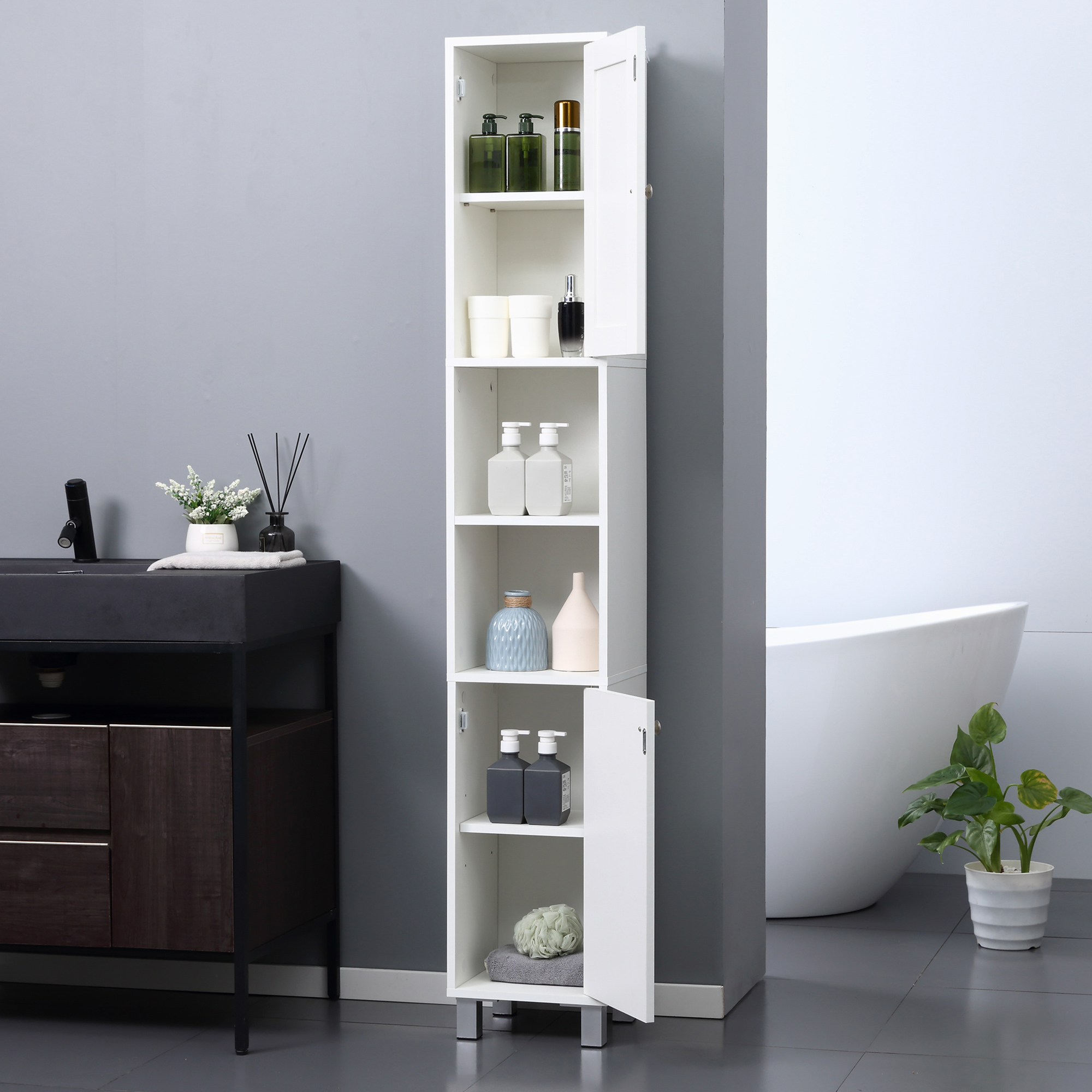 Kleankin Tall Bathroom Storage – Home Bathroom Furniture Bewertung und Preis