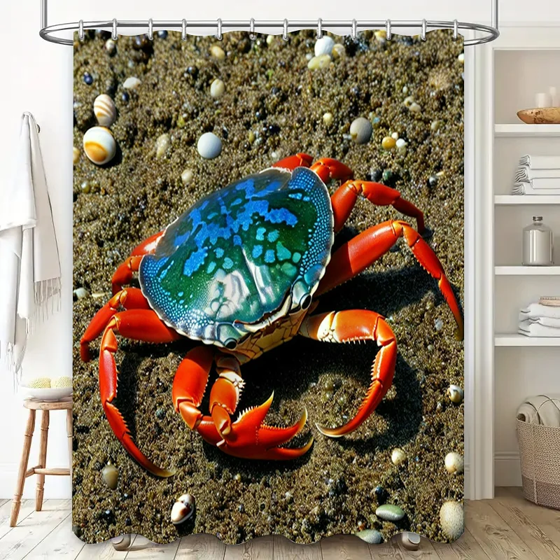 3D Printed Shower Curtain Blue – Home Bathroom Ideas Bewertung und Preis