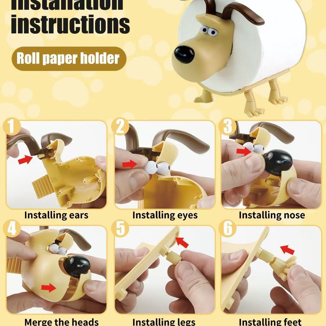Puppy Toilet Holder Home Decor – Home Bathroom Accessories Bewertung und Preis