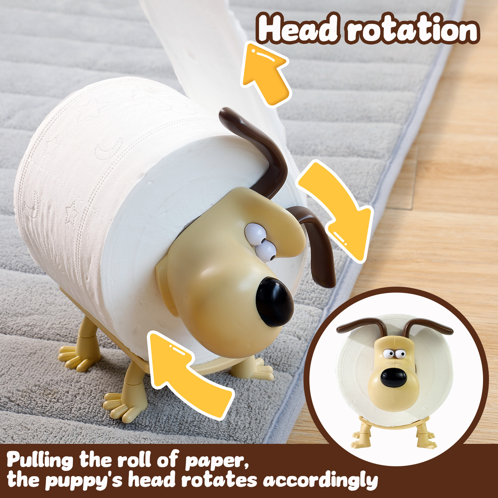 Puppy Toilet Holder Home Decor – Home Bathroom Accessories Bewertung und Preis
