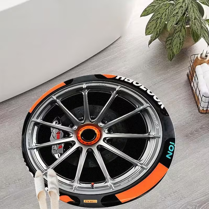 1pc Car Wheel Design Carpet Ma – Home Toilet Bathroom Design Bewertung und Preis