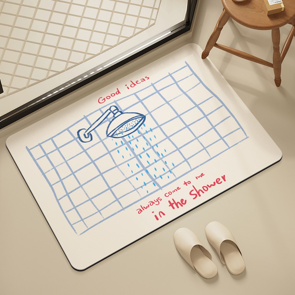 VIKAMA Bathroom Tile Shower Ma – Home Goods Bathroom Mats Bewertung und Preis