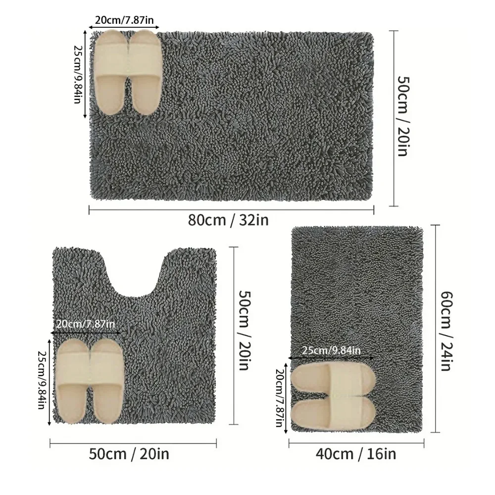 3PCS/set Absorbent Mat for Bat – Japan Bathroom.Home Bewertung und Preis