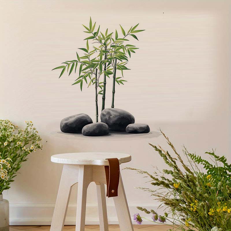 Ink Bamboo Wall Sticker Bathro – Home Bathroom Tiles Bewertung und Preis