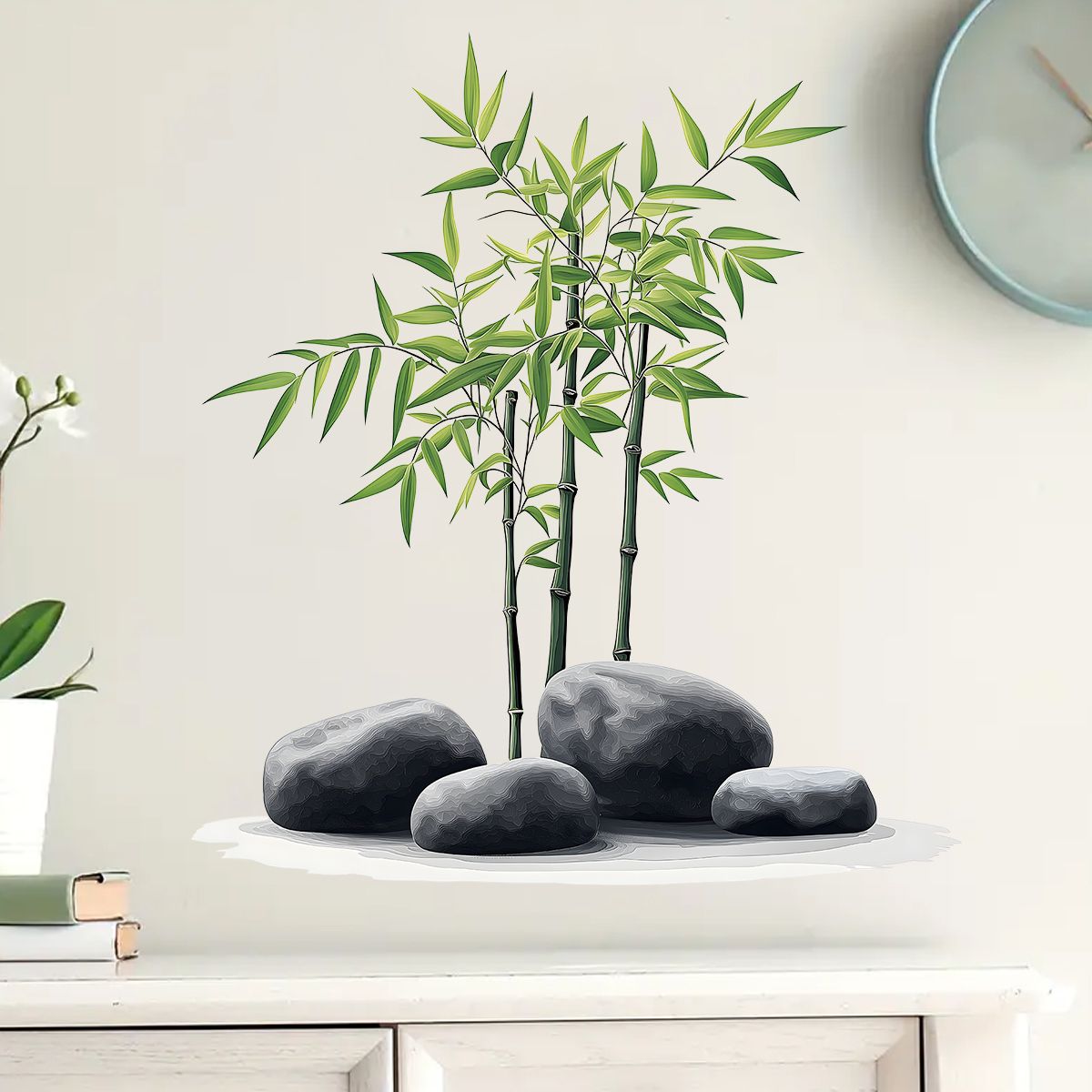 Ink Bamboo Wall Sticker Bathro – Home Bathroom Tiles Bewertung und Preis