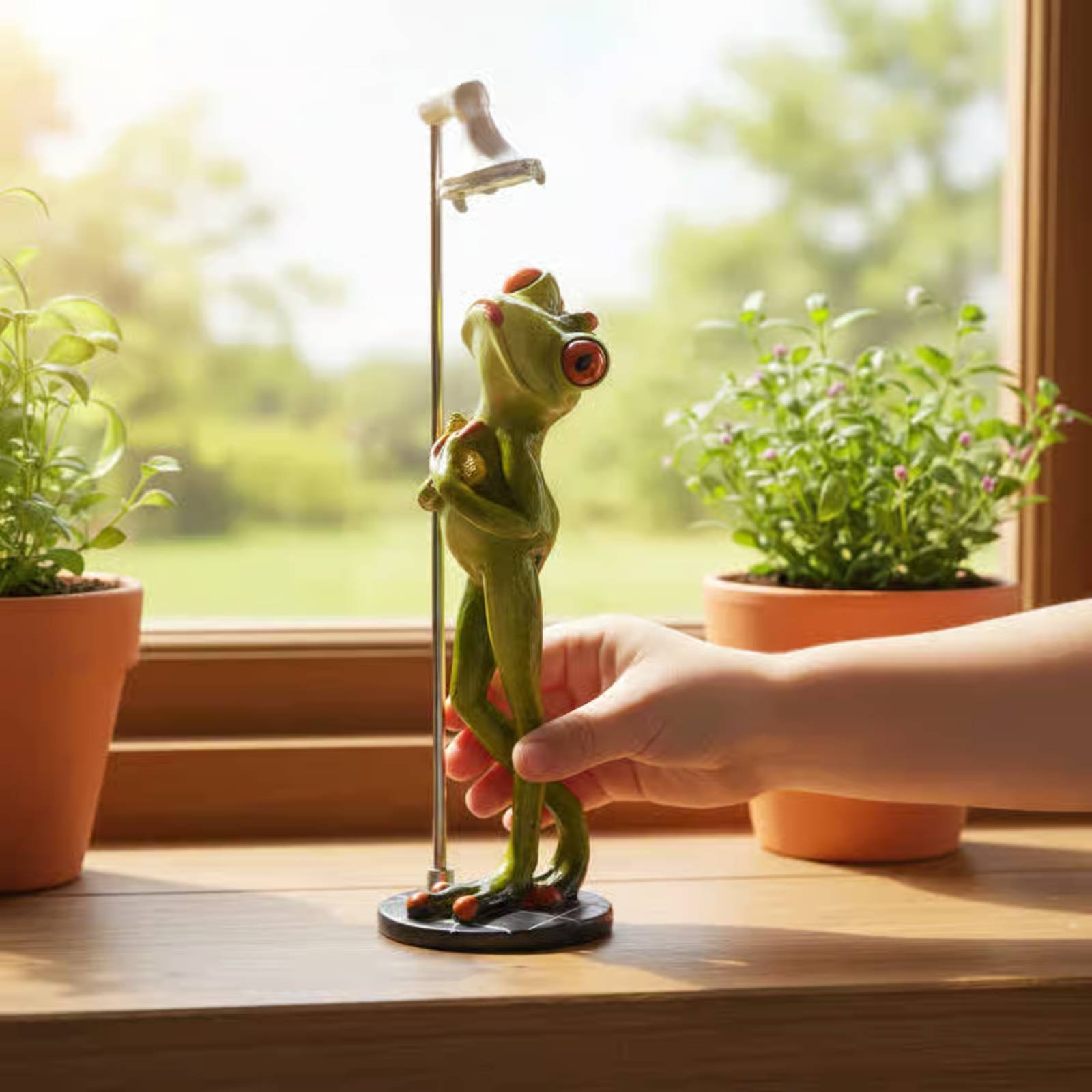 Showering Frog Figurine Novelt – Home Bathroom Shower Bewertung und Preis
