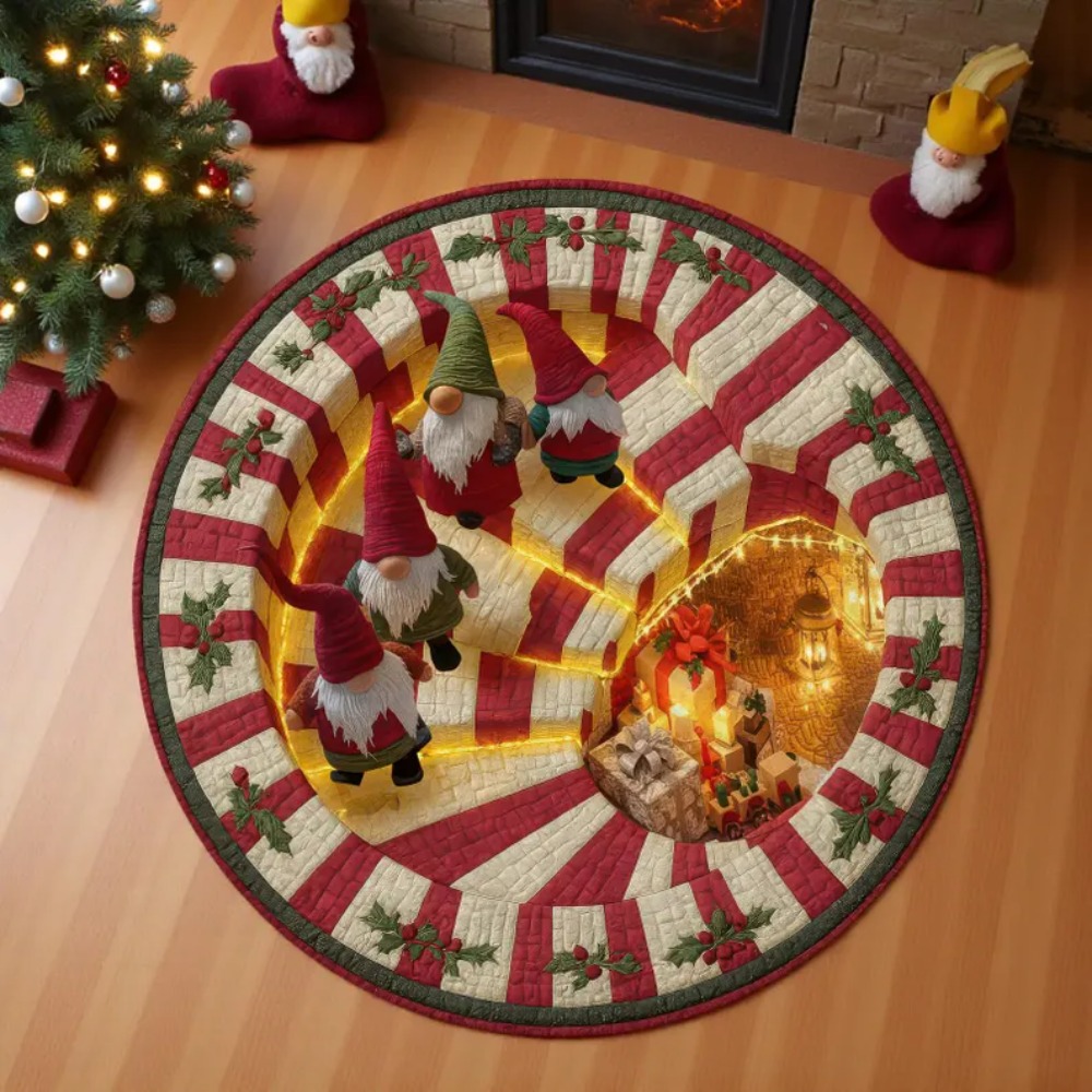 Christmas 3D Illusion Round Ca – Home Bathroom Scene Bewertung und Preis