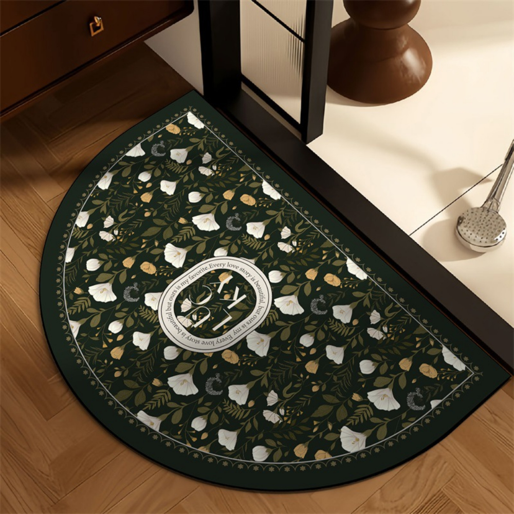 Grey Sketch Leaf Monogram semi – Home Bathroom Scene Bewertung und Preis