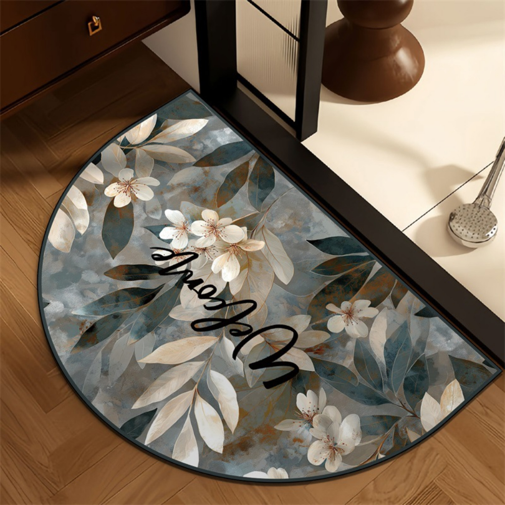 Grey Sketch Leaf Monogram semi – Home Bathroom Scene Bewertung und Preis