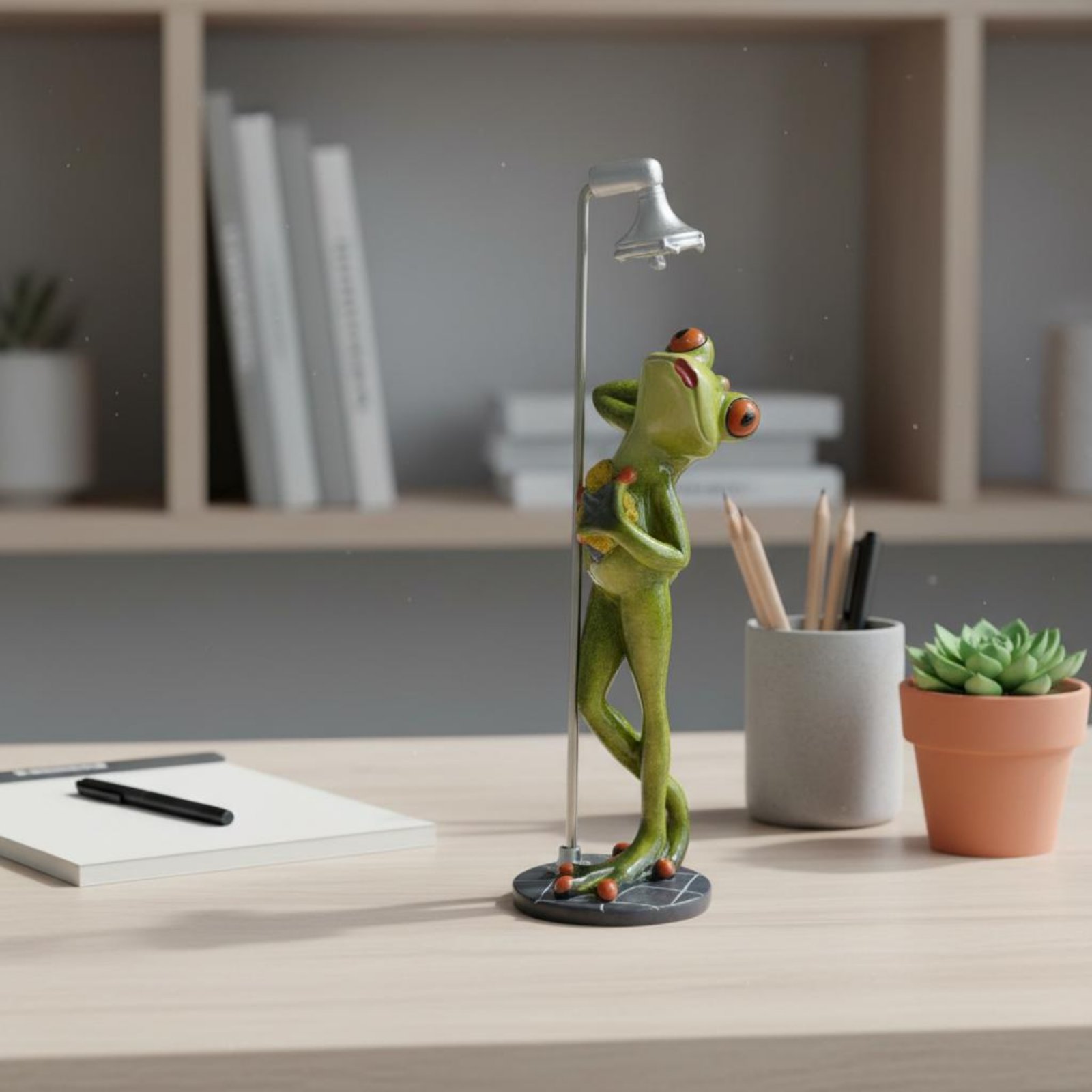 Showering Frog Figurine Great  – Home Bathroom Shower Bewertung und Preis