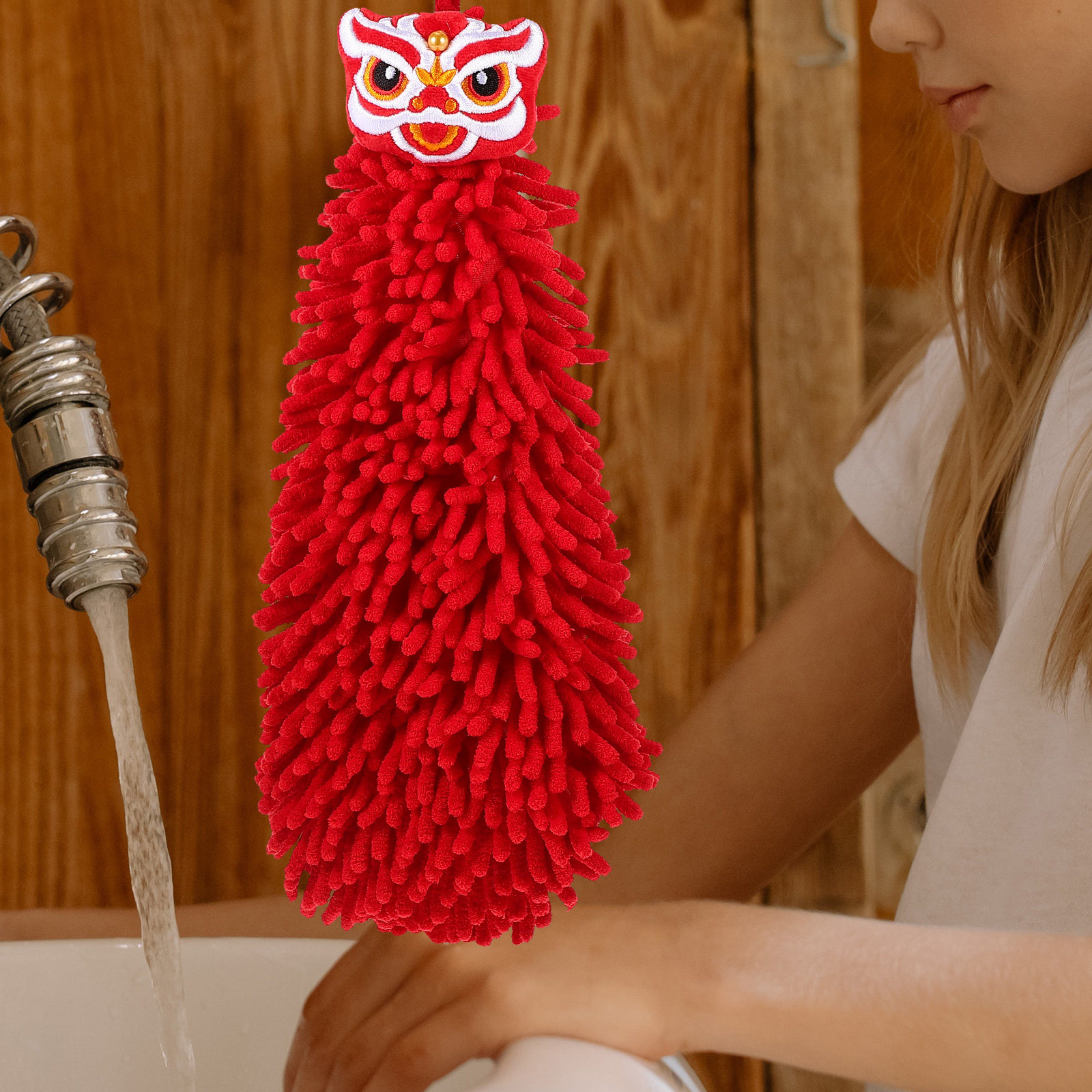 Chenille Hand Towel Lion Desig – Home Bathroom Design Bewertung und Preis