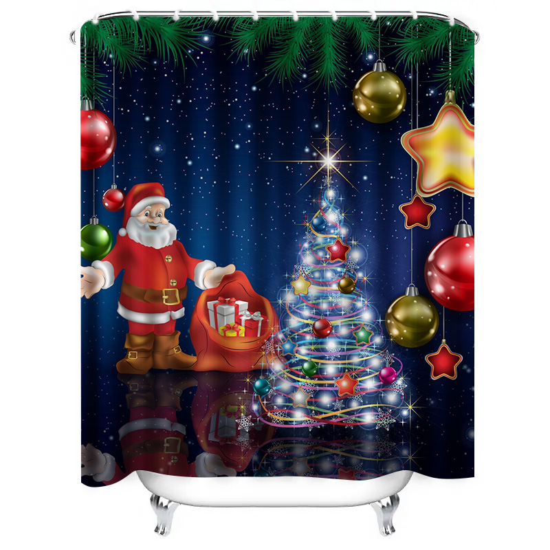 TU Christmas Shower Curtain Sa – Home Bathroom Ideas Bewertung und Preis