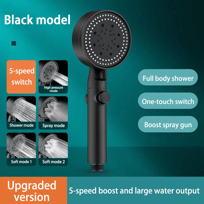 Pressure Boosting Shower Head  – Home Bathroom Shower Bewertung und Preis