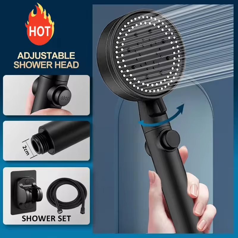 Pressure Boosting Shower Head  – Home Bathroom Shower Bewertung und Preis
