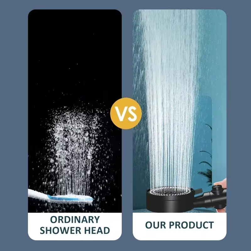 Pressure Boosting Shower Head  – Home Bathroom Shower Bewertung und Preis