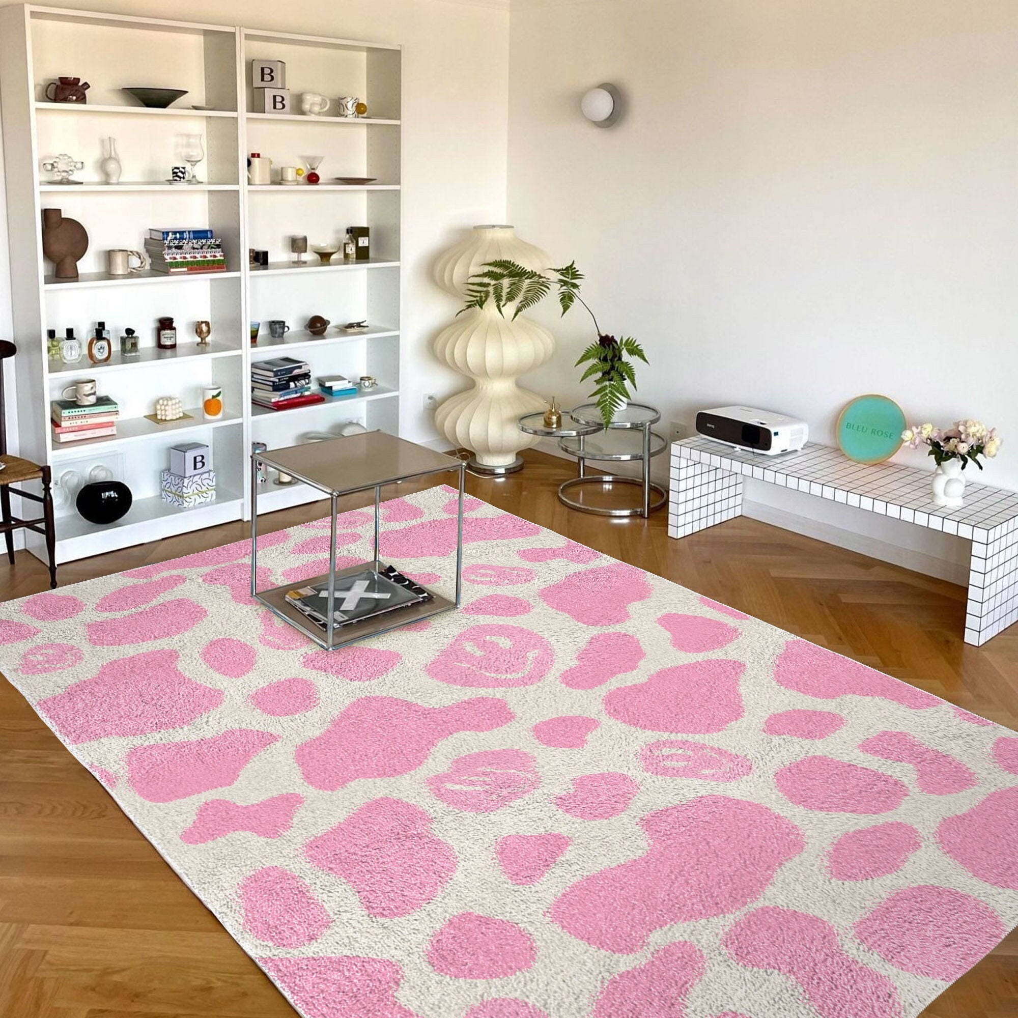 Pink Smile Cow Print Carpet  F – Japan Bathroom.Home Bewertung und Preis