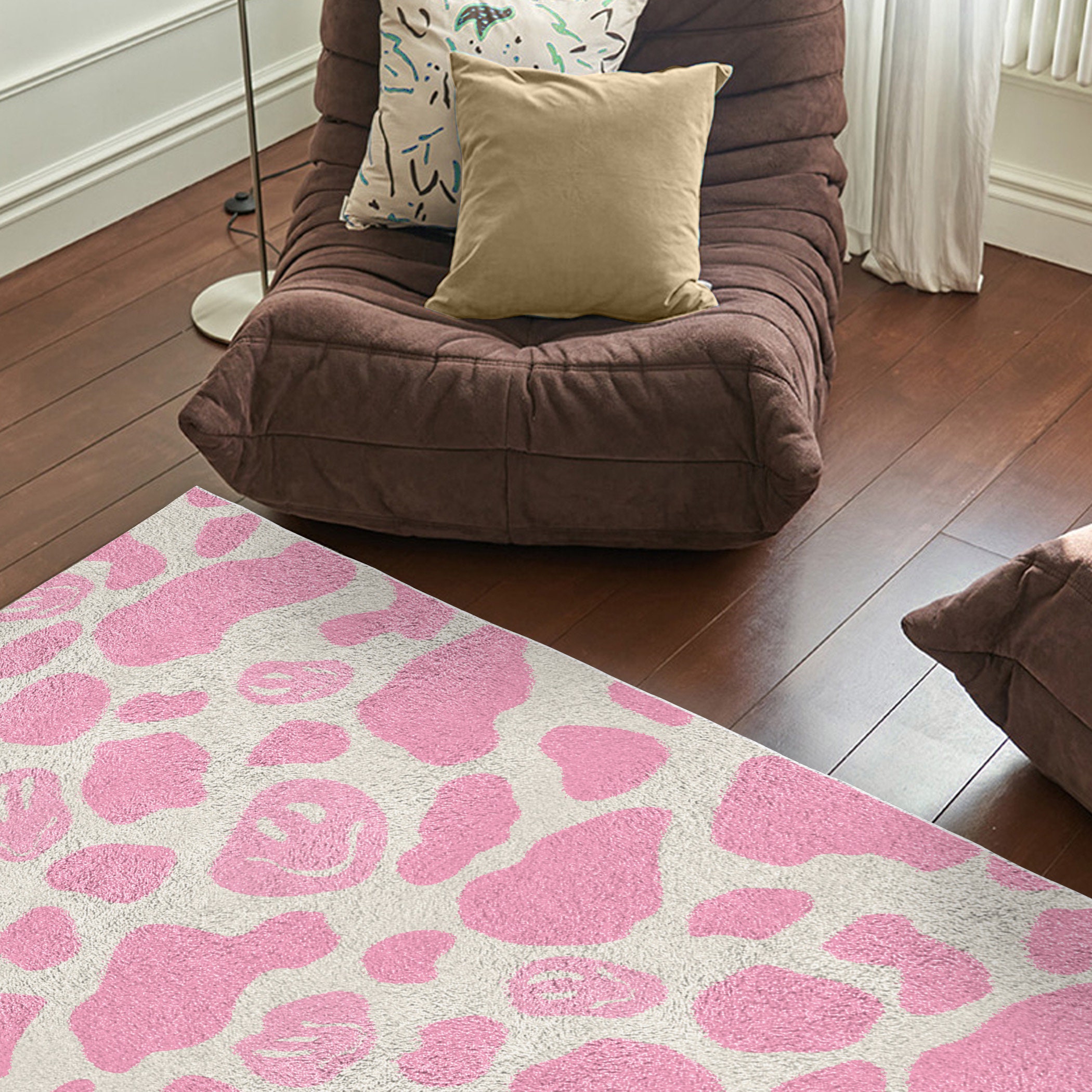 Pink Smile Cow Print Carpet  F – Japan Bathroom.Home Bewertung und Preis
