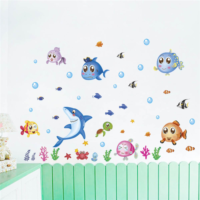 Cute Fishes Whale Shark Sealif – Home Bathroom Tiles Bewertung und Preis