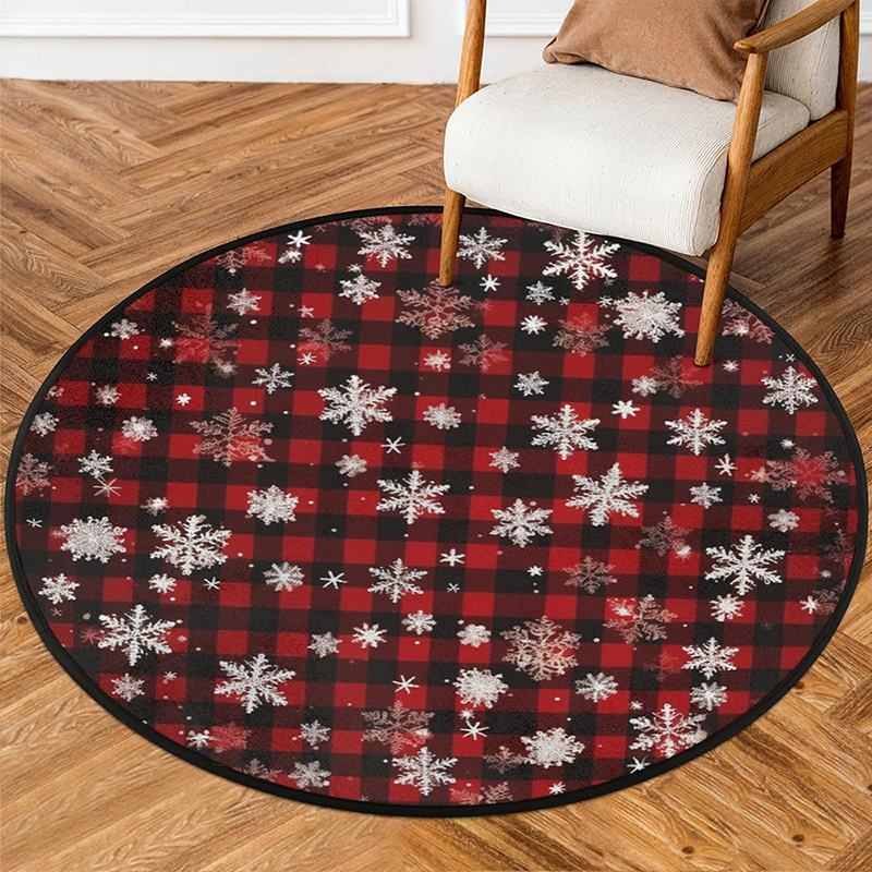 1pc Christmas round carpet: Sa – Home Bathroom Scene Bewertung und Preis